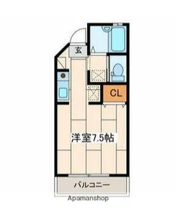 パレス菊名【2階】の間取り