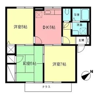 エミネンス壱番館【1階】の間取り