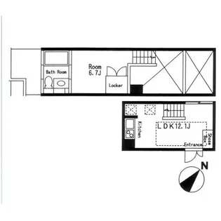 A・CUBE【7階】の間取り
