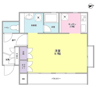 武蔵小杉グリーンコート【3階】の間取り