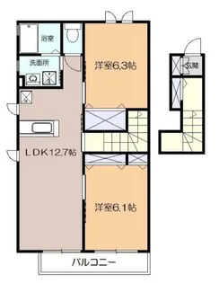 シャルムメゾン【2階】の間取り