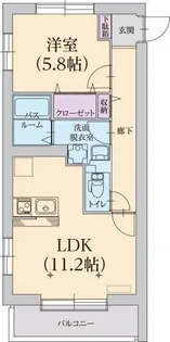 フクルーエ平成高田【3階】の間取り
