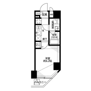 プレール・ドゥーク川崎【7階】の間取り