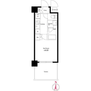 ハーモニーレジデンス武蔵小杉【1階】の間取り