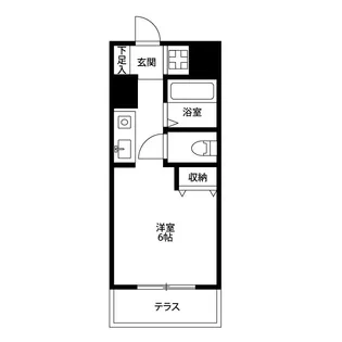 小机フラワーハイツ【1階】の間取り