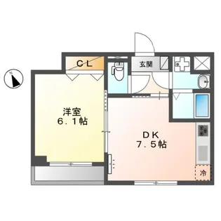 サンフォレスタ1番館【3階】の間取り