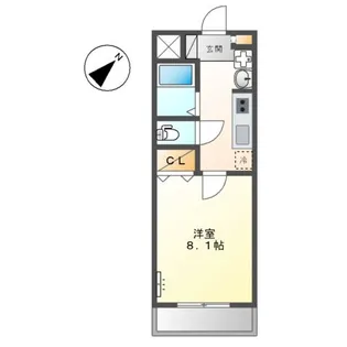 SUN CROSS ROAD【2階】の間取り