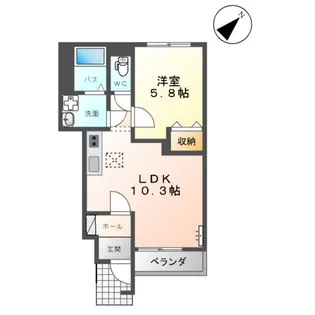 ベル ストリーム【1階】の間取り
