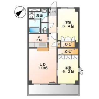 プランドール ヤバネ【3階】の間取り