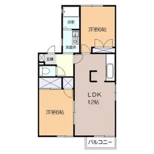 ベルパーク【203号室】の間取り