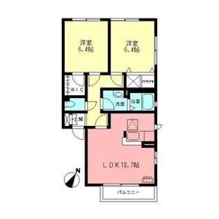 グランドールⅠ【2階】の間取り