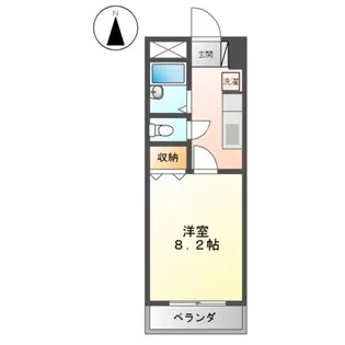 ロズウェルシブヤ【1階】の間取り