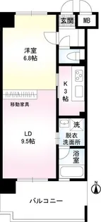 メゾン・ブランシュ・ナガサカ【4階】の間取り