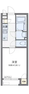 クレイノ杉山Ⅳ【2階】の間取り