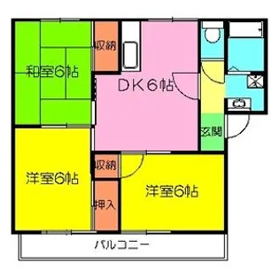 スミール井上A【1階】の間取り