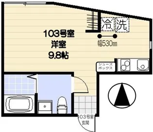 スカイヒルズ羽田【1階】の間取り