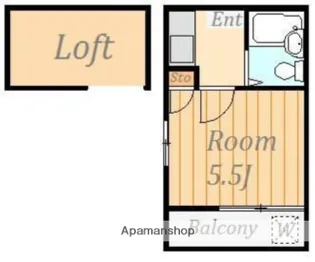 サンパレス本厚木【2階】の間取り
