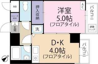 ペガサスマンション白楽【7階】の間取り