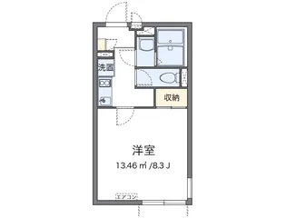 クレイノプランドール【2階】の間取り