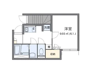 クレイノLABOON下丸子【1階】の間取り