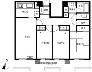 ファミリオン本厚木【2階】の間取り