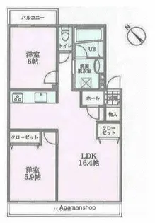エクセルコート【2階】の間取り
