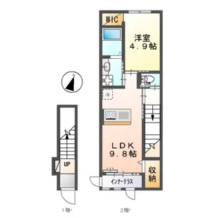 ラフィネ【2階】の間取り