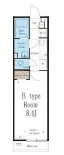 リブリ・サザン湘南台【1階】の間取り