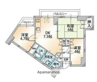 第2八千代ビル【2階】の間取り