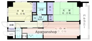グランディール湘南【6階】の間取り