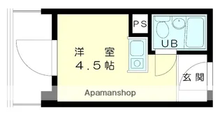 ロイヤル石川町【7階】の間取り