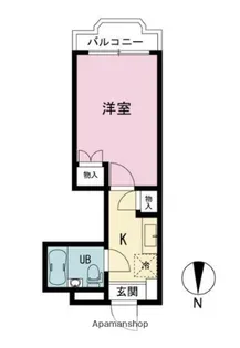 パレス富岡【4階】の間取り