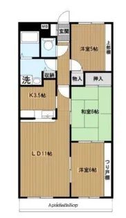 フォレストヒルズ磯子【3階】の間取り