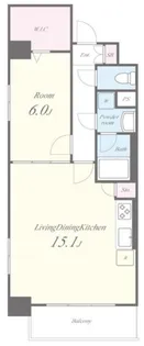 アビティ南大井II【2階】の間取り