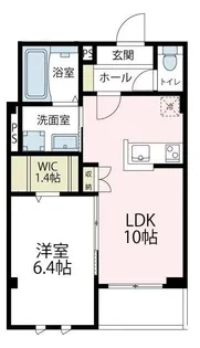 クロイツェル御成【303号室号室】の間取り