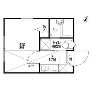 ディアコート篠原【2階】の間取り