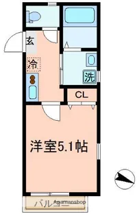 ココハイム鶴見【1階】の間取り