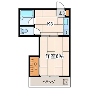 グランメールカヤの木【1階】の間取り