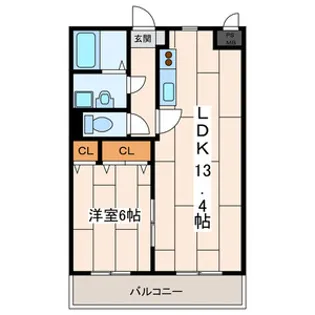 メーラ西鶴間Ⅲ【2階】の間取り
