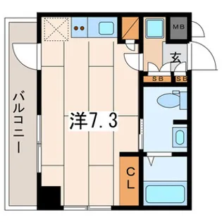 横浜翠葉BUILDINGⅠ【7階】の間取り