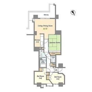 エタニティ・ヒロ・町田【7階】の間取り