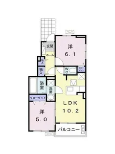 エスペランサB【1階】の間取り
