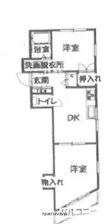 杉田コープ今井【2階】の間取り