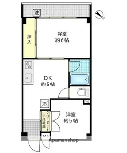 マック生麦コート【5階】の間取り