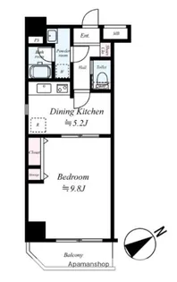 メインステージ横濱伊勢佐木【6階】の間取り