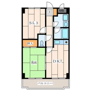 リビック根岸【2階】の間取り