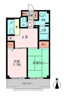 ベルコート町田【0404号室】の間取り
