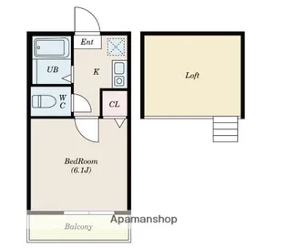 サンヴュー二俣川【2階】の間取り