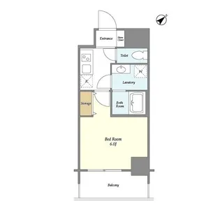 CRANE COURT TSURUMI【3階】の間取り