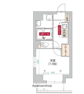 グラティチュード武蔵新城【2階】の間取り